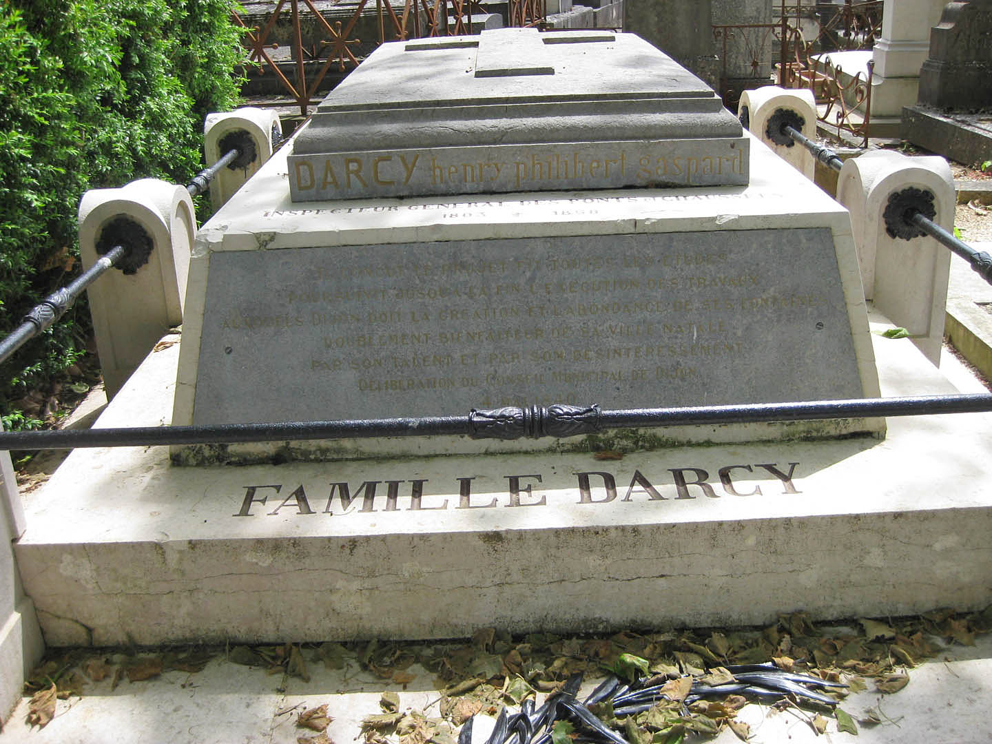 Darcy's grave site